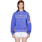 Dsquared2 Blue K-Way Edition Cool Fit Hoodie