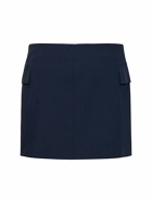 REMAIN - Buttoned Viscose Blend Mini Skirt