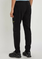 Stone Island Logo Cotton Sweatpants Black