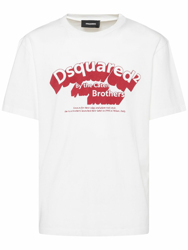 Photo: DSQUARED2 Regular Fit Logo Cotton T-shirt