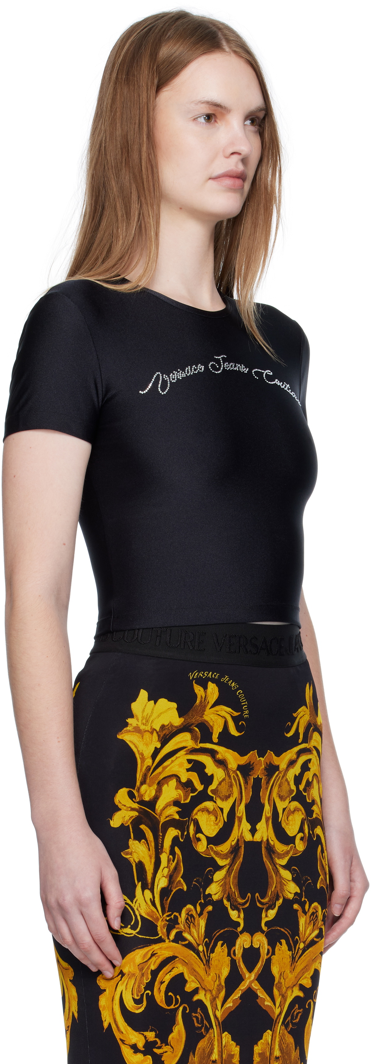 Versace Jeans Couture Black Logo T-shirt