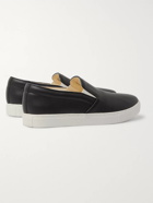 Comme des Garçons HOMME - Leather Slip-On Sneakers - Black