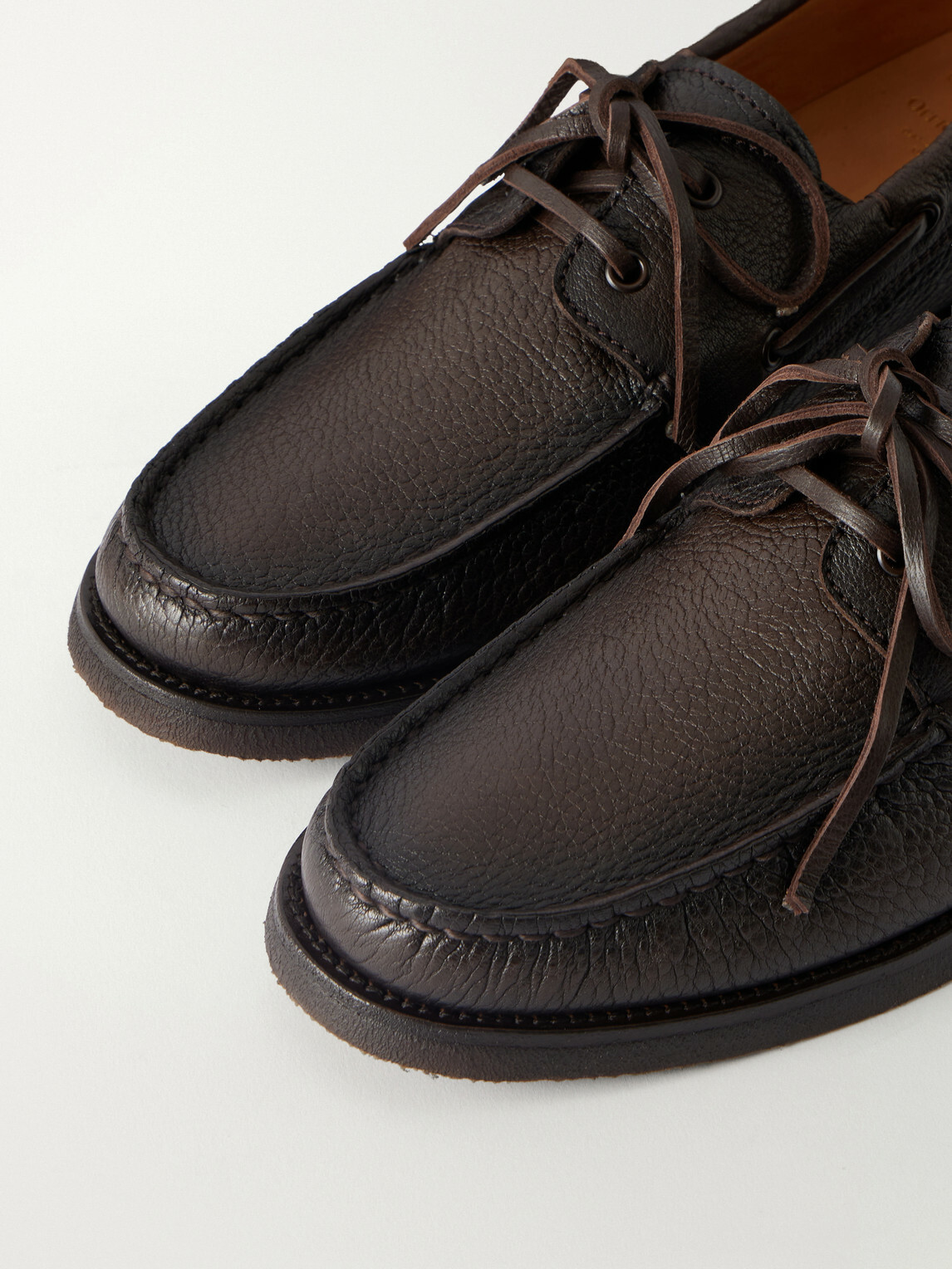 Officine Creative - Balfron 002 Leather Boat Shoes - Brown