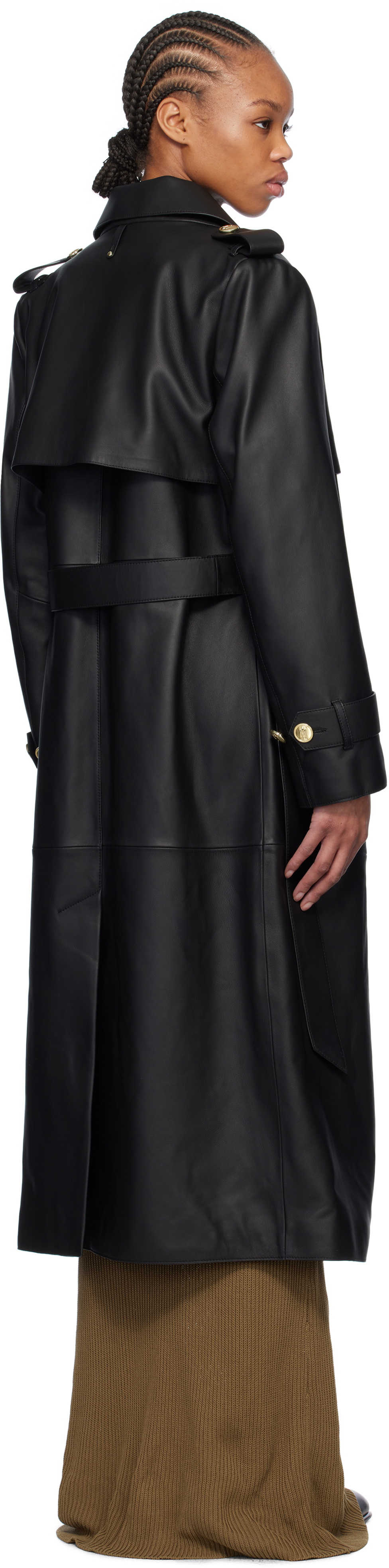 MACKAGE Black Gael-V Leather Coat
