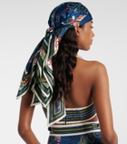 Alémais Printed silk twill scarf