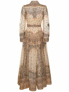 ZIMMERMANN - Matchmaker Long Linen Blend Shirt Dress