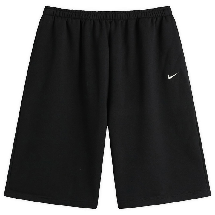 Photo: Nike Women's Fleece Bermuda Shorts in Black/Sail