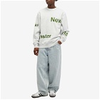 New Amsterdam Surf Association Men's Name Crew Sweat in Ash/Green