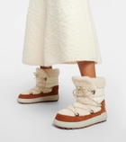 Bogner Chamonix suede and shearling snow boots
