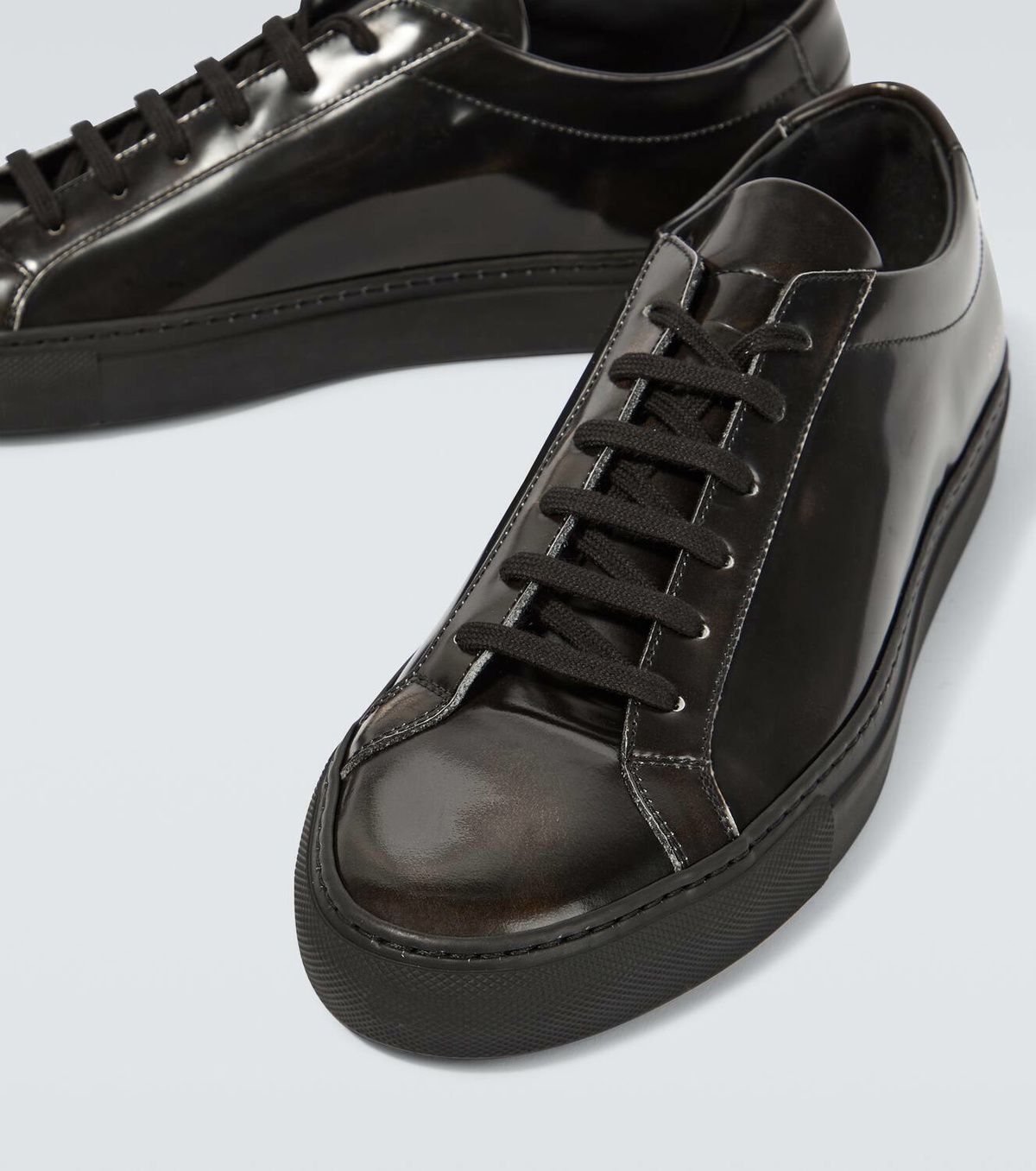 Patent leather cheap common projects