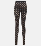 Marine Serre - Printed jersey leggings