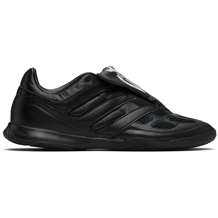 Photo: Y-3 Black Leather Predator Precision Sneakers