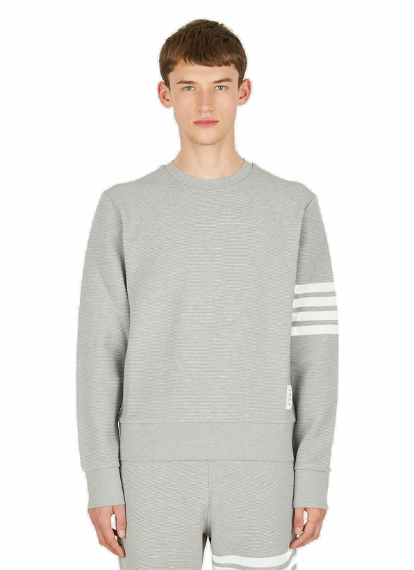 Photo: Four Bar Sweatshirt in Grey