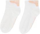 Alexander McQueen Pink & White Mini Branded Socks