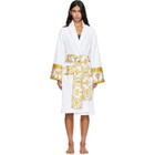 Versace White 'I Heart Baroque' Bathrobe