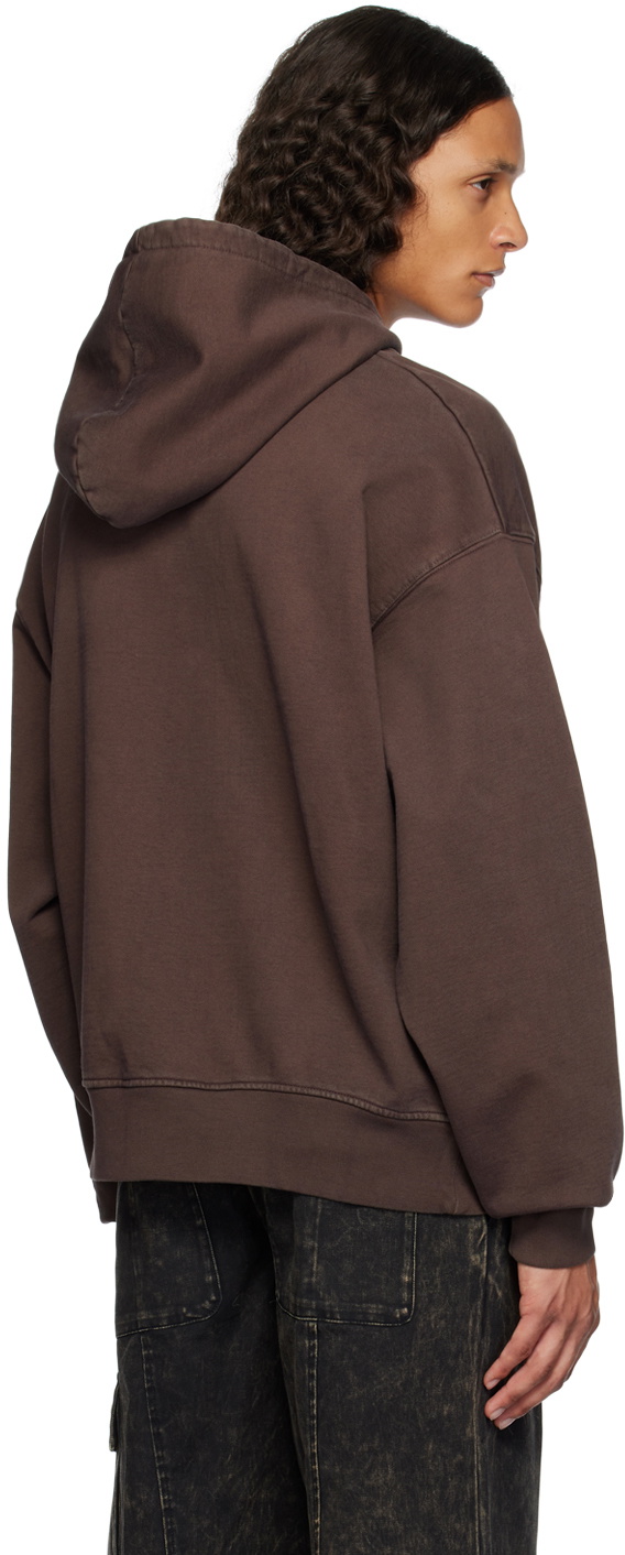 (di)vision Brown Embroidered Hoodie