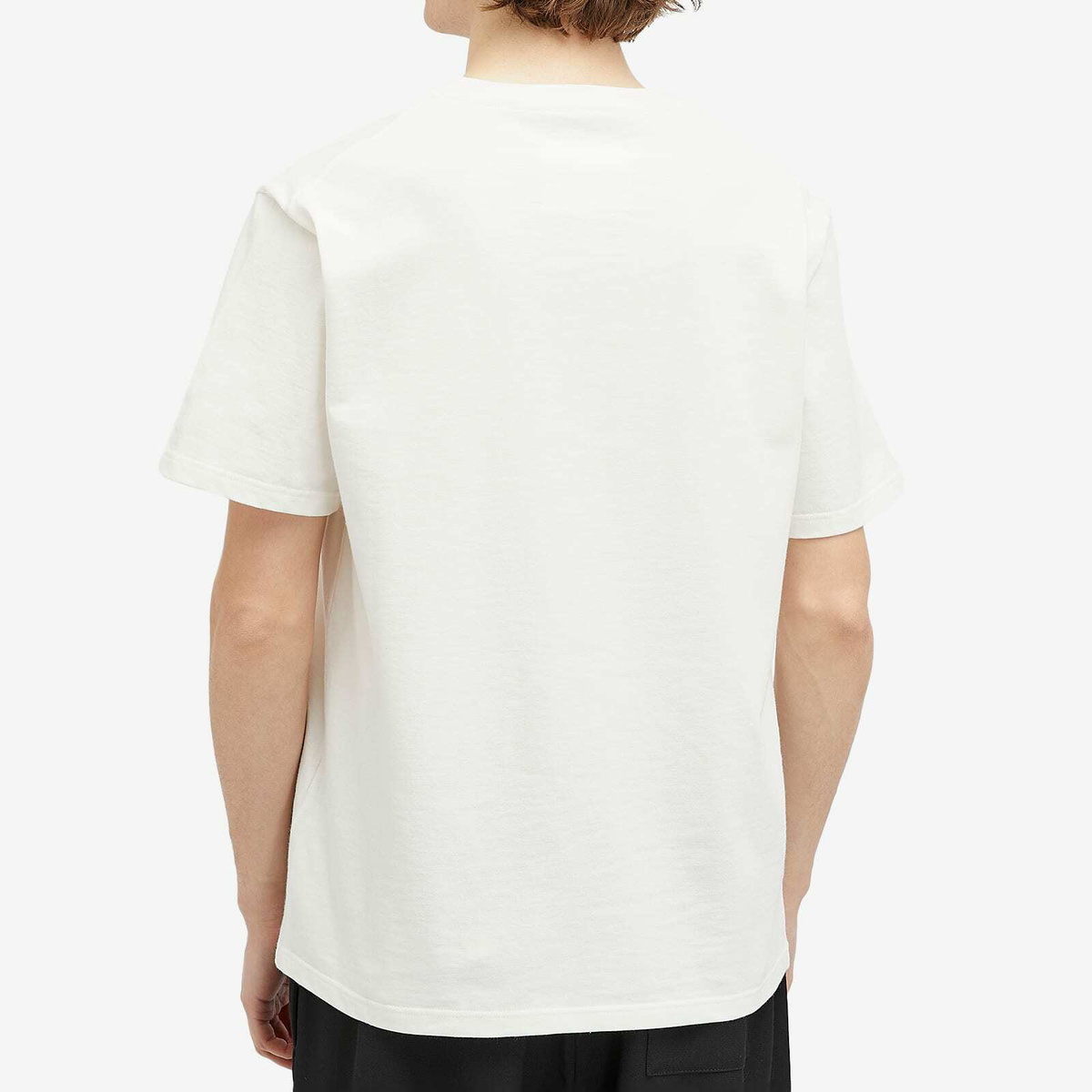Jil Sander+ Men's Crew Neck Logo T-Shirt in Porcelain