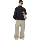 Fear of God ESSENTIALS Black Half Zip Track Jacket