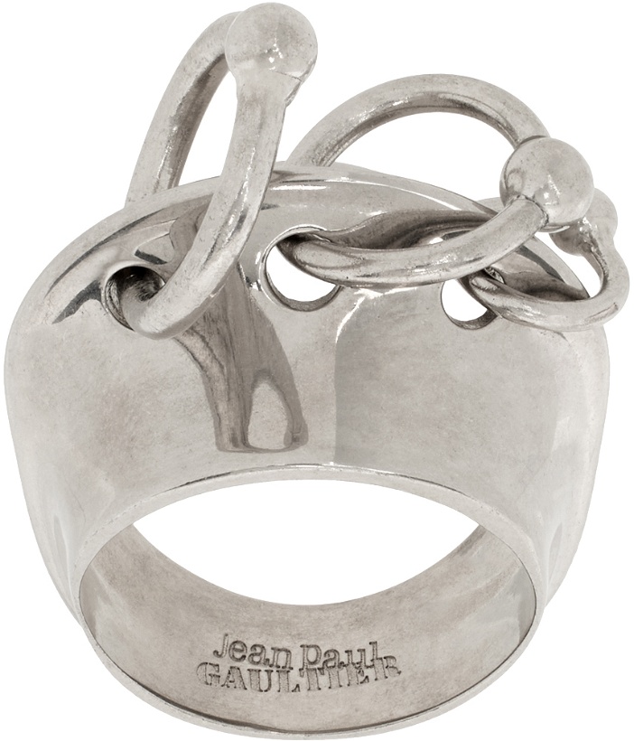 Photo: Jean Paul Gaultier Silver Multiple Loops Ring