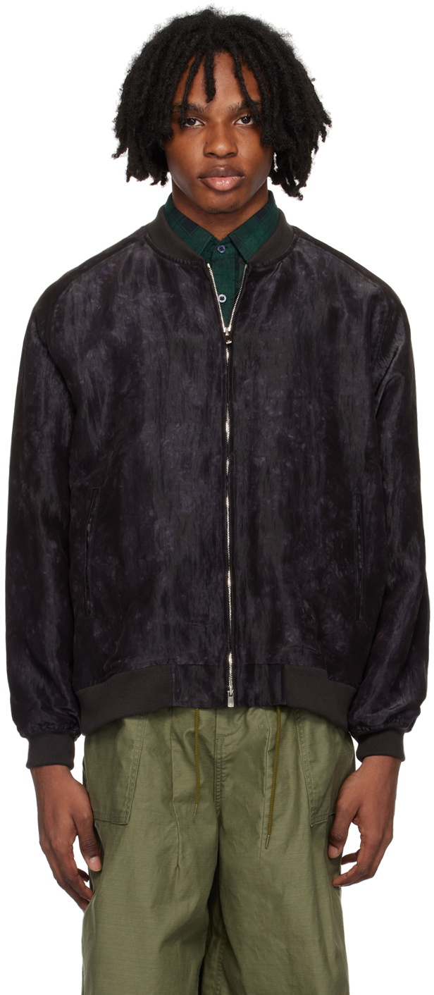 NEEDLES Black B.B. Bomber Jacket Needles