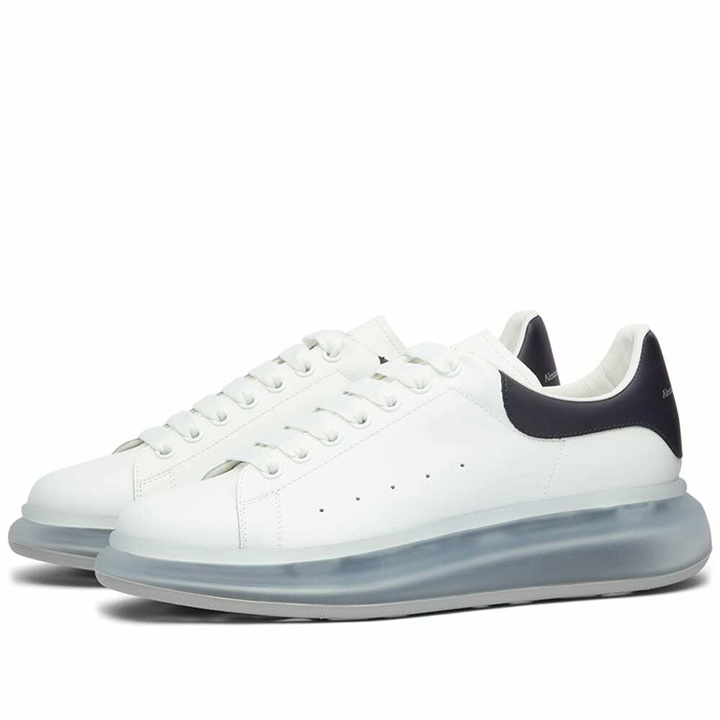 Photo: Alexander McQueen Men's Airsole Wedge Sole Sneakers in White/Navy