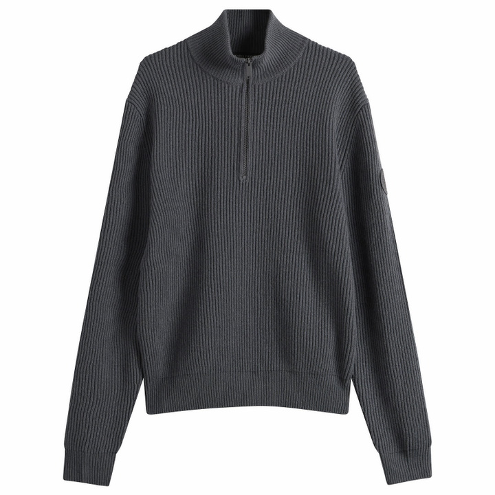 Photo: Canada Goose Men's McKinney Quarter Zip Knit in Anchor Grey