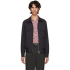 PS by Paul Smith Blue and Black Check Bomber Jacket
