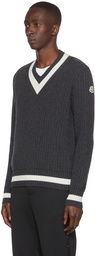 Moncler Gray Wool Sweater