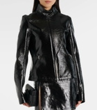 Courrèges Coated canvas biker jacket