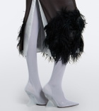 The Attico Cheope mesh over-the-knee boots