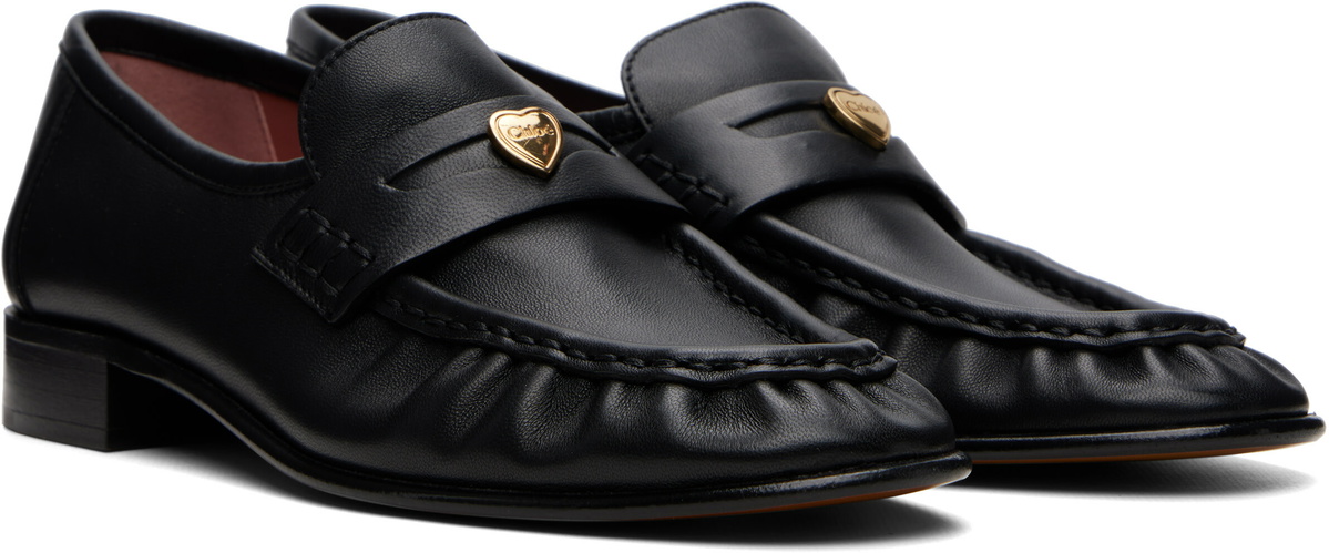 Chloé Black Letti Loafers