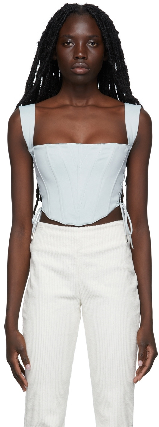 GUIZIO Blue Classic Fitted Corset