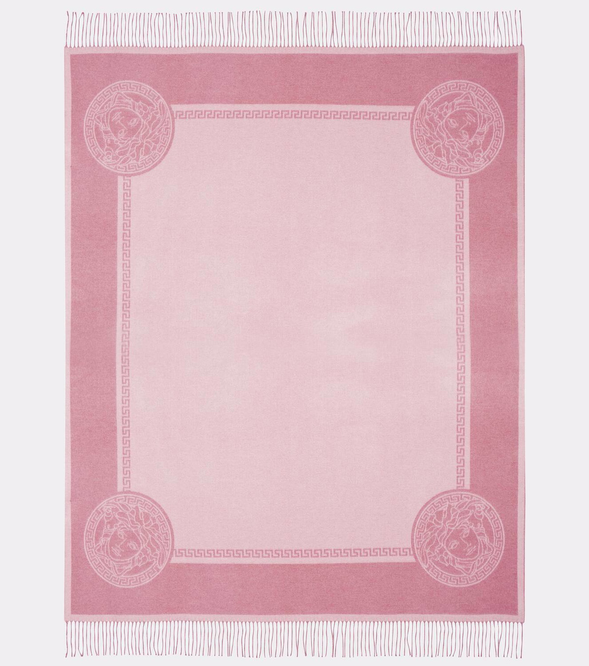 Versace Home Icon fringed silk and cashmere blanket