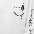 Deva States Men's Long Sleeve Screw T-Shirt in Off White