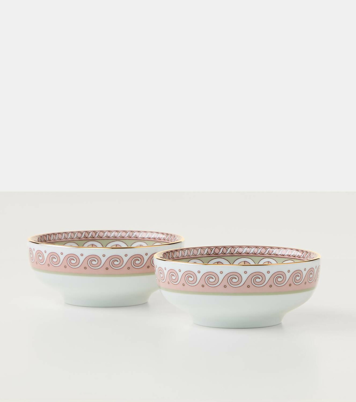 La DoubleJ Set of 2 porcelain snack bowls