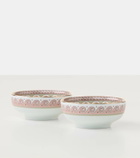 La DoubleJ Set of 2 porcelain snack bowls
