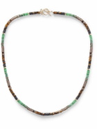 Peyote Bird - 14-Karat Gold-Plated Multi-Stone Necklace