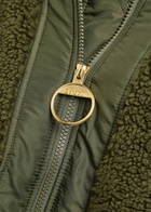Barbour Brawby Panelled Fleece Jacket Green