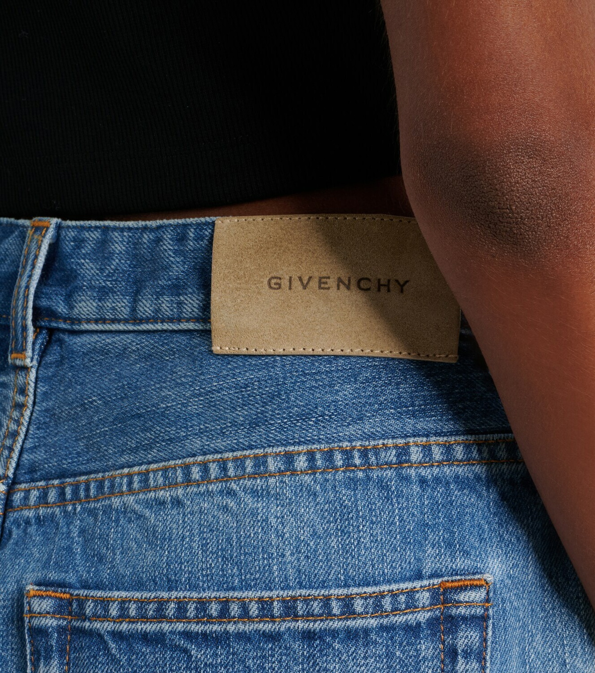 Givenchy Mid-rise denim shorts