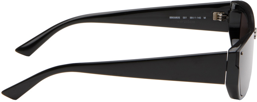 Balenciaga Black Shield Rectangle Sunglasses Balenciaga