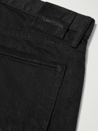 TOM FORD - Slim-Fit Straight-Leg Selvedge Jeans - Black