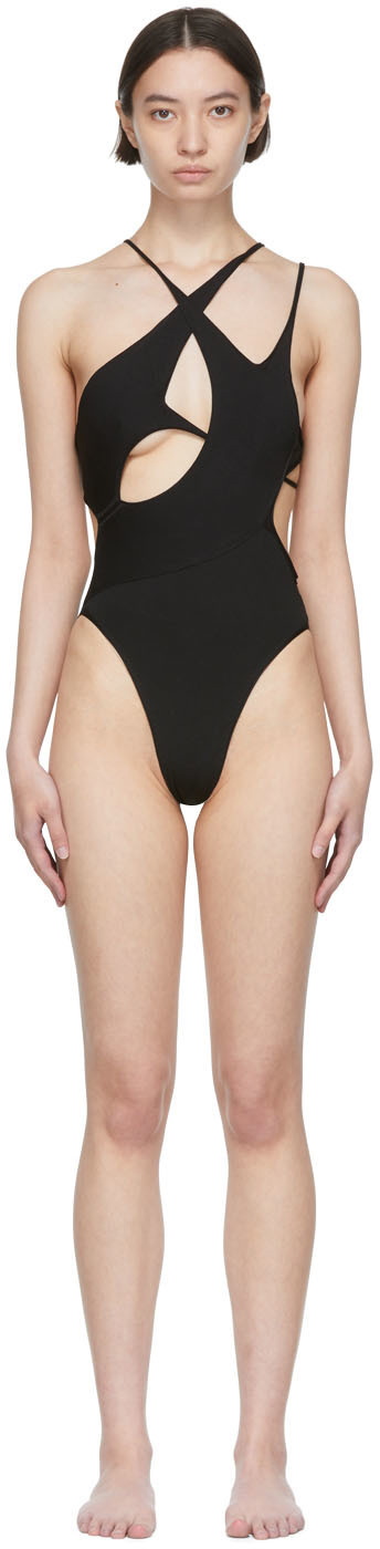 Ottolinger Black Viscose Swimsuit Ottolinger