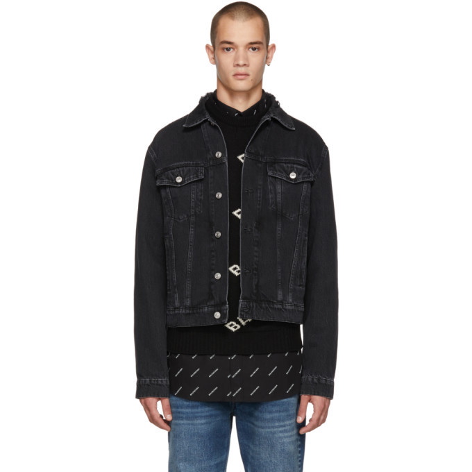 Photo: Balenciaga Black Denim Campaign Jacket