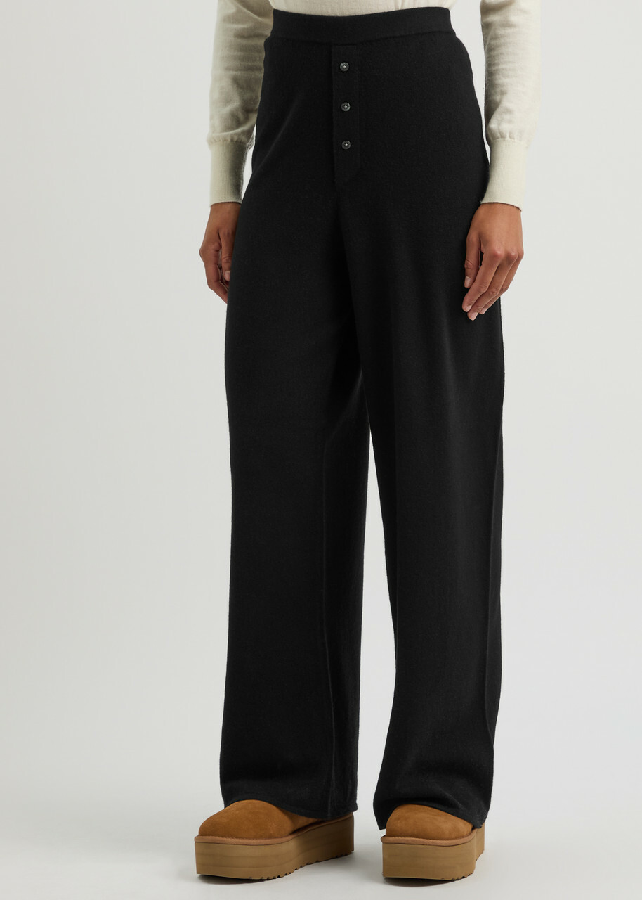 Guest In Residence Everywear Cashmere Trousers Black