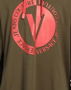 Versace Jeans Couture Mens Sweatshirt Military in Green