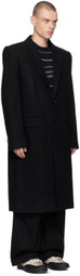 Juun.J Black Single-Breasted Coat