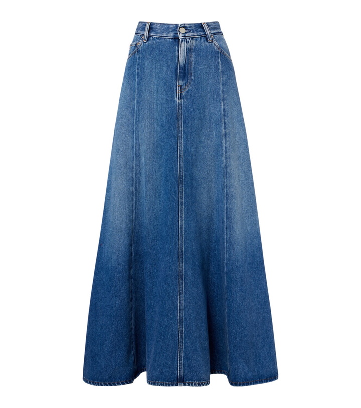 Photo: AG Jeans Tula denim maxi skirt