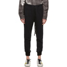 Greg Lauren Black GL Modern Sweat Lounge Pants