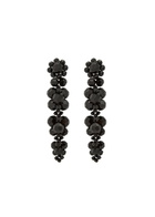 Simone Rocha Cluster Crystal-embellished Drop Earrings - Black - One Size