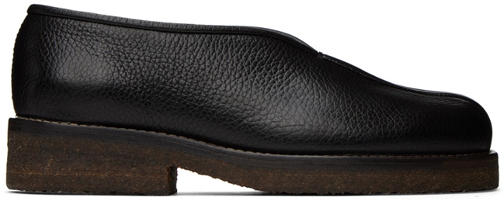 Photo: Lemaire Black Piped Loafers